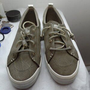 SPERRY WOMENS CREST VIBE PLATFORM SNEAKER Size 10